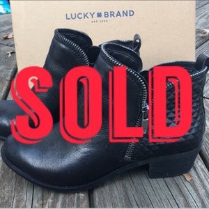 Black lucky brand booties lucky brand boots
